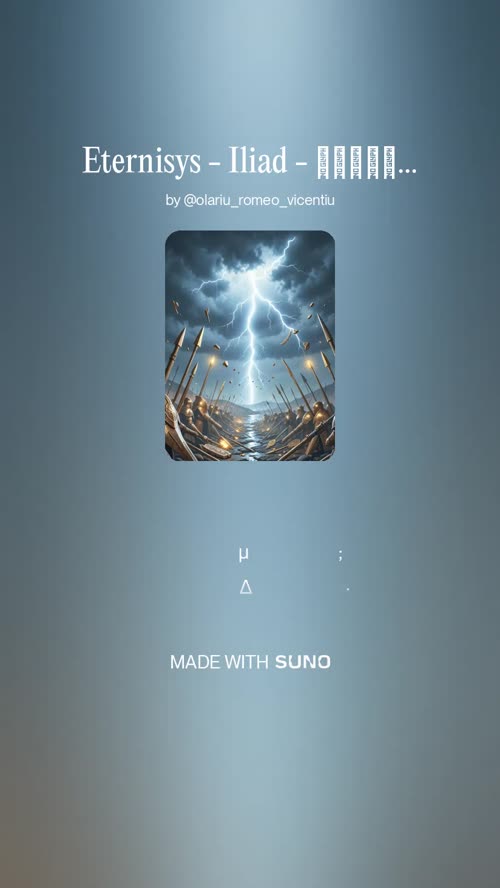 Eternisys - Techno -  Iliad Part 1 The Wrath and the Conflict - Ὅμηρος Ἰλιάς Ἰλιάδος Α  #techno